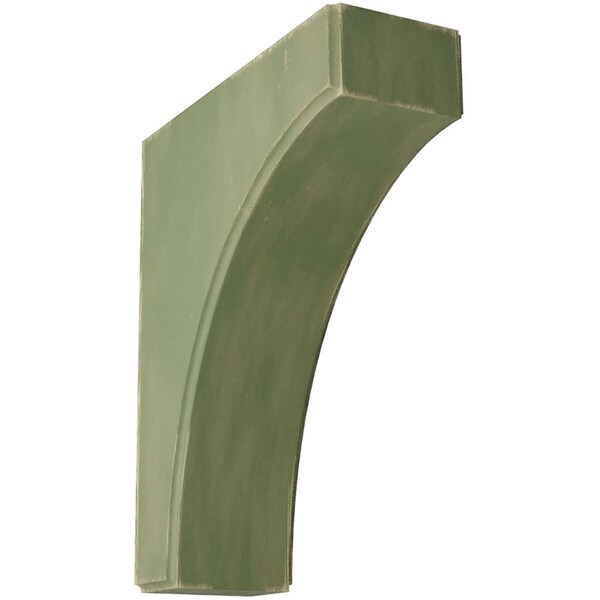 Ekena Millwork 3 1/2"W x 10"D x 12"H Clarksville Wood Vintage Decor Bracket, Restoration Green BKTWD04X10X12CVGR - main